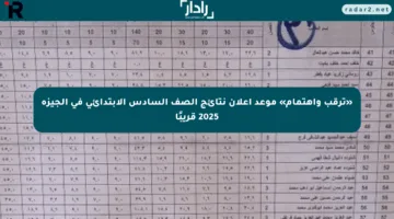 «ترقب واهتمام» موعد إعلان نتائج الصف السادس الابتدائي في الجيزة 2025 قريبًا